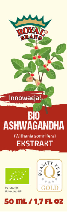 BIO-TROPFEN VON ASHWAGANDHA-EXTRAKT 50 ml - ROYAL BRAND - Biolaboratorium