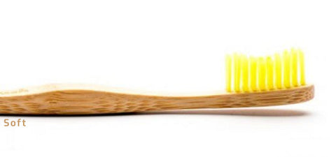 Soft yellow HUMBLE bamboo baby brush