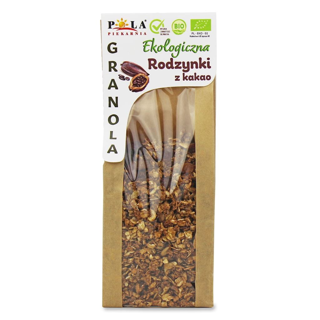 GRANOLA ROSINEN - KAKAO OHNE ZUCKERZUSATZ BIO 200 g - POLA BAKERY - Biolaboratorium