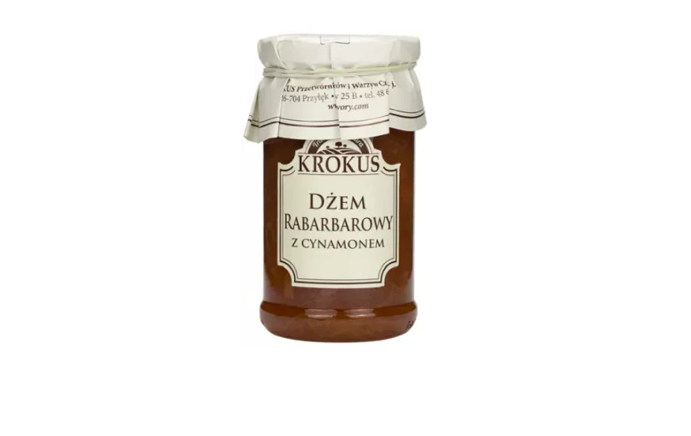 Rhabarbermarmelade mit Zimt 235g KROKUS - Biolaboratorium