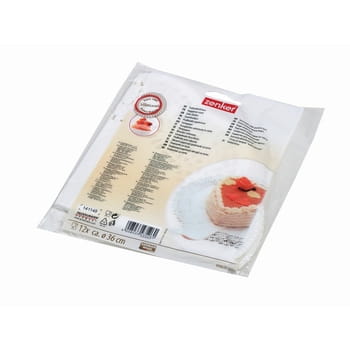 Papierservietten für Kuchen 36cm, 12 Stk. Zenker