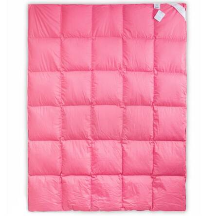 Bettdecke halbe Gänsedaunen 155x200cm Comfort, rosa
