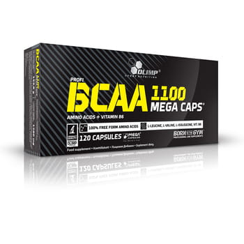 BCAA Mega Caps 1100 mg 120 Kapseln.