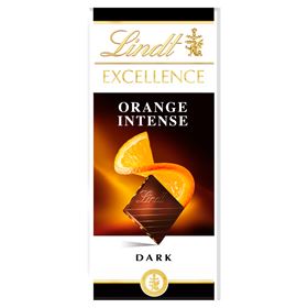 LINDT EXCELLENCE DUNKLE SCHOKOLADE MIT ORANGE UND MANDEL 100G