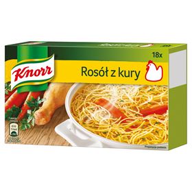 KNORR HÜHNERBRÜHE 180 G (18 WÜRFEL)