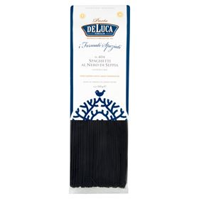 DE LUCA SPAGHETTI BLACK NERO DI SEPPIA PASTA MIT HARTWEIZEN 500 G 12 STÜCK