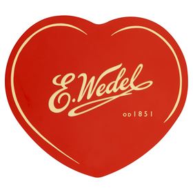 E.WEDEL PRALINEN-SET IN EINER SCHACHTEL IN FORM EINES HERZES 263 G