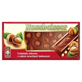 NUSSBEISSER MILCHSCHOKOLADE MIT GANZEN HASELNÜSSEN 100 G
