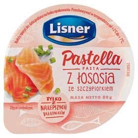 LISNER PASTELLA LACHSPASTE MIT SCHNITTLAUCH 80 G 6 STK