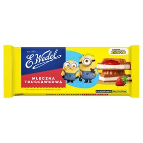 E.WEDEL ERDBEER-MILCHSCHOKOLADE 290 G 12 STK