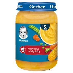 GERBER GEMÜSESUPPE MIT KALBFALSCH NACH 5 MONATEN 190 G 6 STÜCK