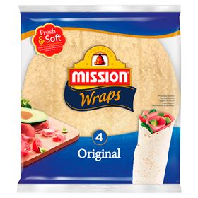 MISSION WRAPS ORIGINAL WEIZENMEHL TORTILLA 245 G (4 STÜCK)
