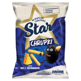 HERR. SNAKI ZĘBOLCE MAIS-CRUNCHES MIT KÄSEGESCHMACK UND KARTOFFELN 108 G 14 STÜCK
