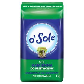 O'SOLE STEINSALZ FÜR PRODUKTE NICHT JODIERT 1KG 12 STÜCK