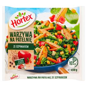 HORTEX-GEMÜSE FÜR DIE PFANNE MIT SPINAT 450 G