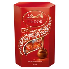 LINDT LINDOR MILCHSCHOKOLADENPRALINEN MIT FÜLLUNG 200 G