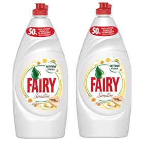 FAIRY SENSITIVE CHAMOMILE & VIT E SPÜLFLÜSSIGKEIT 900 ML 2 STÜCK