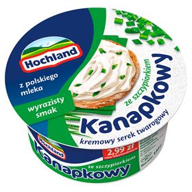 HOCHLAND SANDWICHKÄSE MIT SCHNITTLAUCH 130 G 8 STK