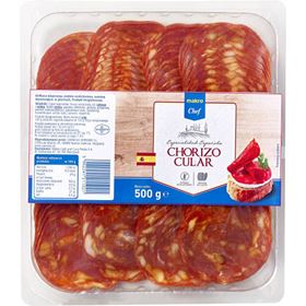 MAKRO CHEF CHORIZO CULAR SCHEIBEN 500G