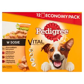 PEDIGREE VITAL PROTECTION IN SAUCE VOLLSTÄNDIGE NAHRUNG 1,2 KG 4 STÜCK