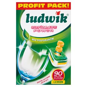 LUDWIK ULTIMATE POWER ALL IN ONE ZITRONE SPÜLTABLETTEN 1,62 KG (90 STÜCK)