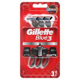 GILLETTE BLUE3 NITRO EINWEG HERREN BLAU 3-TEILIG