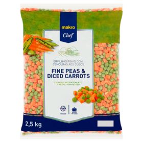 METRO CHEF KAROTTEN MIT ERBSENWÜRFEL, gefroren, 2,5 kg