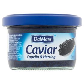 DALMARE SCHWARZER KAVIAR MIT KAPITAL UND HEIRING 75 G