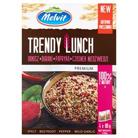 MELVIT PREMIUM TRENDY LUNCH EINGELEGTE ROTE BETE PFEFFER BÄRENKNOBLAUCH 320 G (4 X 80 G)