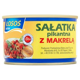 LACHS-USTKA-WÜRZIGER SALAT MIT MAKREEL 170 G