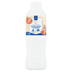 MAKRO CHEF SAUCE FÜR EIS UND DESSERTS MIT ERDBEERGESCHMACK 1 KG