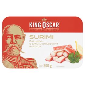 KING OSCAR SURIMI KRABBENGESCHMACKSTICKS 200 G (16 STÜCK)