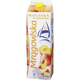 MLEKPOL Mrągowo Pfirsichbuttermilch 1 L 6 Stück