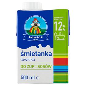 ŁOWICZ ŁOWICE CREME UHT 12% 500 G