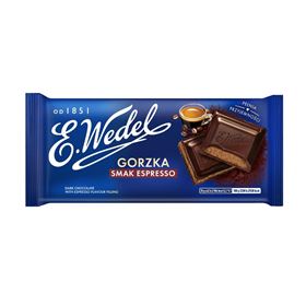E.WEDEL BITTERSCHOKOLADE MIT ESPRESSO-GESCHMACK 100 G 20 STÜCK