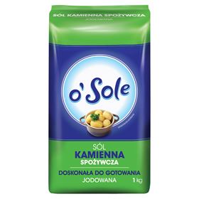 O'SOLE IODIERTES STEINSALZ 1 KG