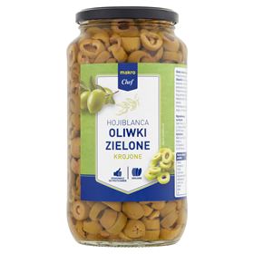 METRO CHEF GESCHEIBENE GRÜNE OLIVEN 900 G