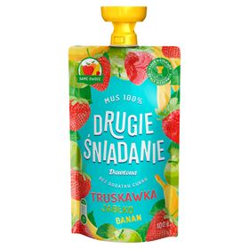 DAWTONA ZWEITES FRÜHSTÜCK MOUSSE 100 % ERDBEERE APFEL BANANE 100 G 12 STÜCK