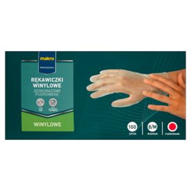 METRO PROFESSIONELLE TRANSPARENTE VINYLHANDSCHUHE GRÖSSE M 100 STÜCK