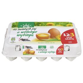 INVEST EIER AUS FREILAND GRÖSSE M 15 STK