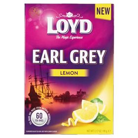 LOYD EARL GREY SCHWARZTEE MIT ZITRONENGESCHMACK 60 BEUTEL 5 STÜCK
