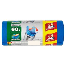 JAN NIEZBĘDŹNY EASY-PACK-ABFALLSÄCKE 60 L 20 STÜCK 4 PACKUNGEN