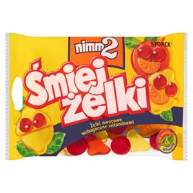 NIMM2 ŚMIEJŻELKI FRUCHTGUMMIES, ANGEREICHERT MIT VITAMINEN 100 G 30 ST