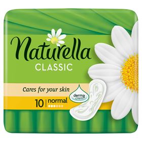 NATURELLA CLASSIC NORMAL CAMOMILE Damenbinden OHNE FLÜGEL 12 STK