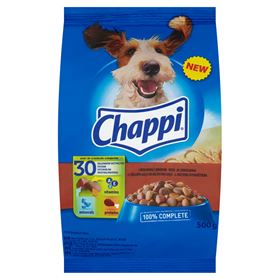 CHAPPI MIT RIND UND GEFLÜGEL, KOMPLETTES LEBENSMITTEL 500 G 12 STÜCK