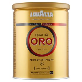LAVAZZA QUALITA ORO GEMAHLENER RÖSTKAFFEE 250G + DOSE