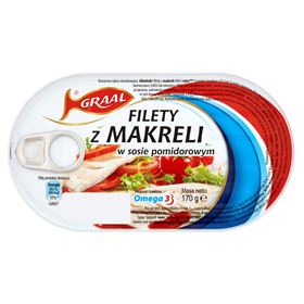 GRAAL-MAKREEL-FILETS IN TOMATENSAUCE 170 G