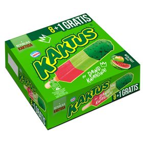 KAKTUS-WASSERMELONEN-SORBET UND APFEL-SORBET 45 ML 9 STÜCK