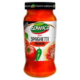 ŁOWICZ SPAGHETTI-SAUCE WÜRZIG 500 G 6 STÜCK