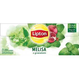 LIPTON KRÄUTERTEE MELISSE UND GRANATAPFEL 20 BEUTEL